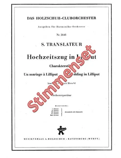 Hochzeitszug in Liliput